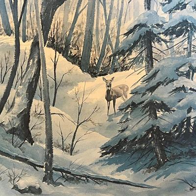 Matted Watercolor Painting- Signed by Artist