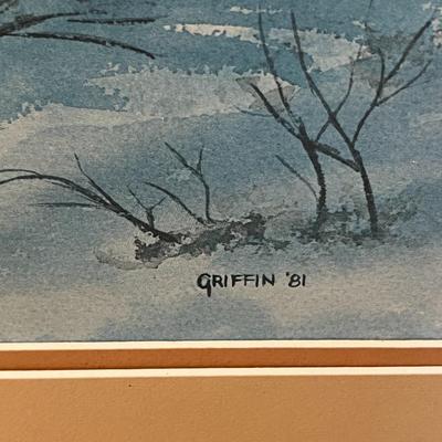 Matted Watercolor Painting- Signed by Artist