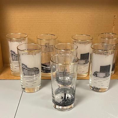 Train Themed Glasses- Set of 8
