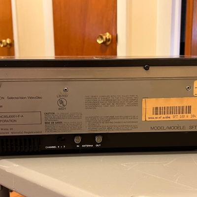 RCA SelectaVision VideoDisc Player w/ Lot of VideoDiscs