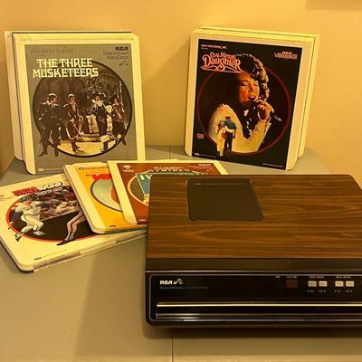 RCA SelectaVision VideoDisc Player w/ Lot of VideoDiscs