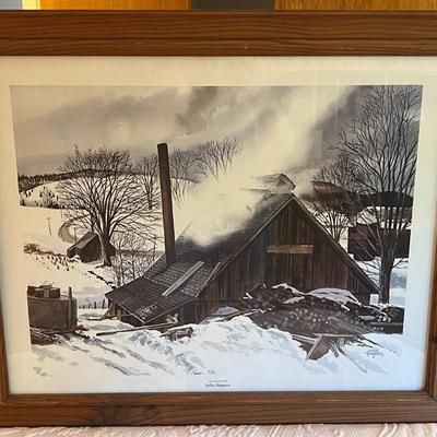 Framed Art - "Sugar House" by John Rogers- Artist Signature 32.5" x 26"