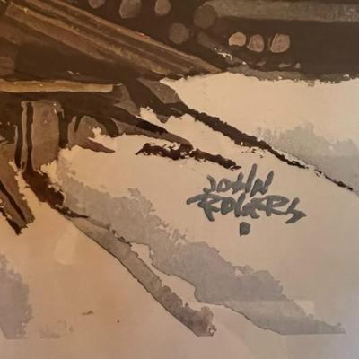 Framed Art - "Sugar House" by John Rogers- Artist Signature 32.5" x 26"