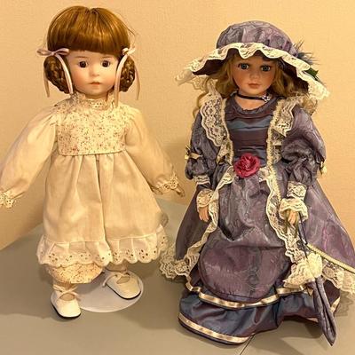 Porcelain Dolls- Lot of 2