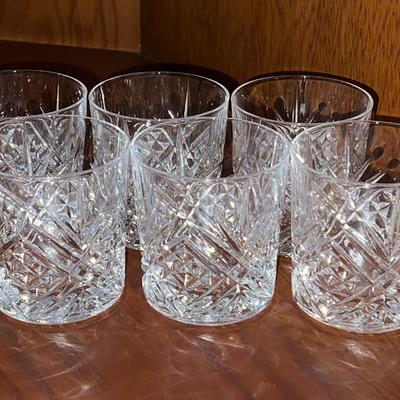 Crystal Whiskey Glasses- Set of 6