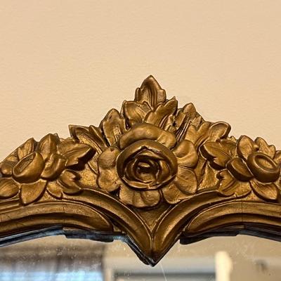 Round Ornately Framed Mirror