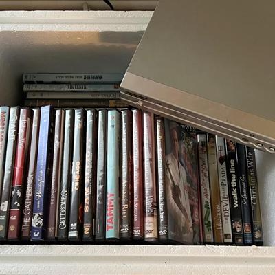 DVD Player w/ DVDs Lot