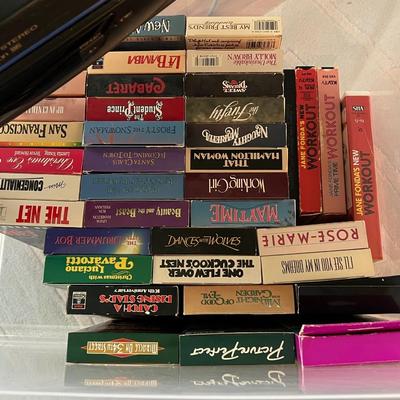 Panasonic VCR w/ VHS Lot