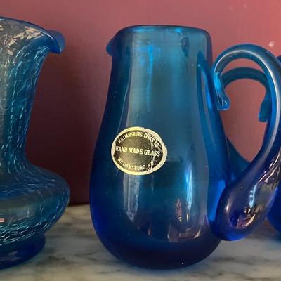 Williamsburg Glass Co. Blue Glass Lot