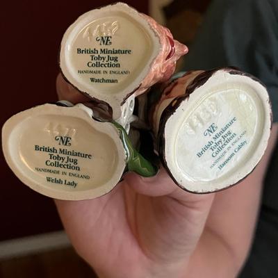 British Miniature Toby Mug Lot