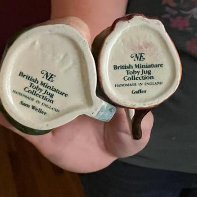 British Miniature Toby Mug Lot