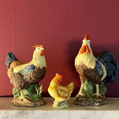 Lefton China Rooster Lot