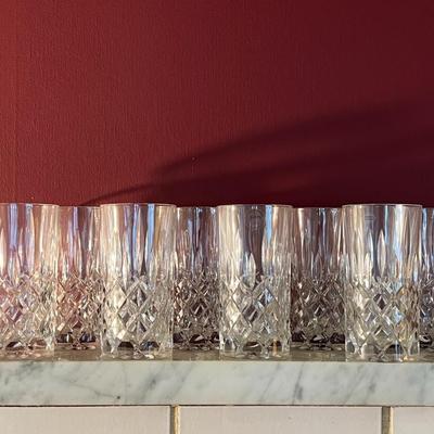 Gorham Crystal "Lady Anne" Highball Glasses- Set of 8