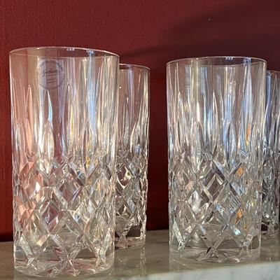 Gorham Crystal "Lady Anne" Highball Glasses- Set of 8