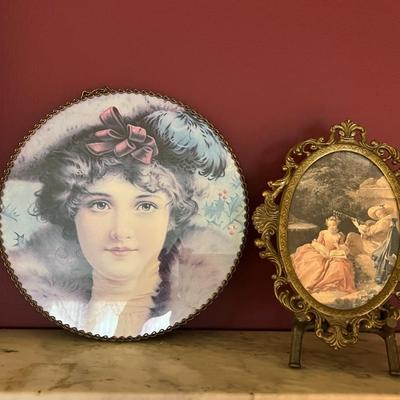 VINTAGE RARE LOUIS JAMBOR June Song Mandolin LITHOGRAPH WOOD - 25.75" x 25.5" Lot