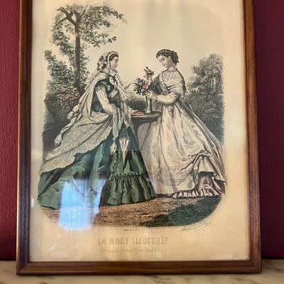 VINTAGE RARE LOUIS JAMBOR June Song Mandolin LITHOGRAPH WOOD - 25.75" x 25.5" Lot