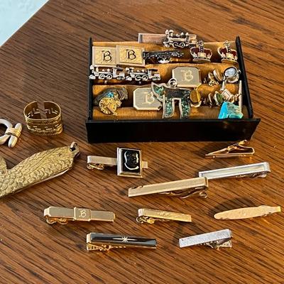 Tie Clips and Cuff Links Lot