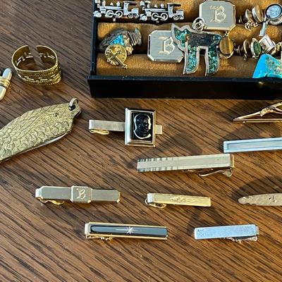 Tie Clips and Cuff Links Lot