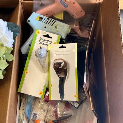 Silk Flowers and Craft Lot