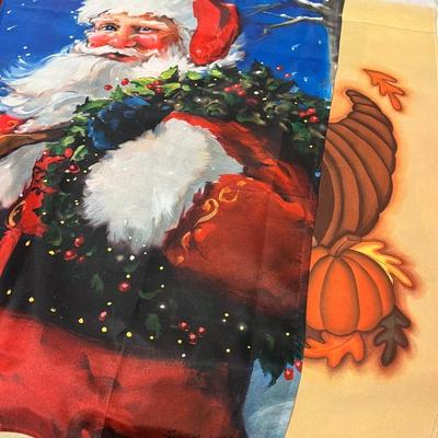 Outside Holiday Flags