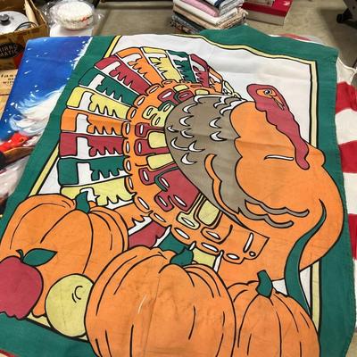 Outside Holiday Flags