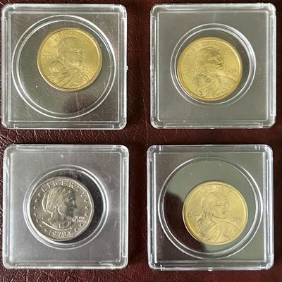 Sacagawea Dollars and 1979 Susan B. Anthony Dollar