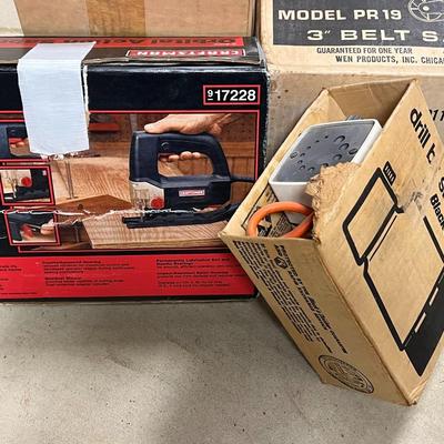 Belt Sander, Orbital Saw, Router and Drill Bit Sharpener Lot