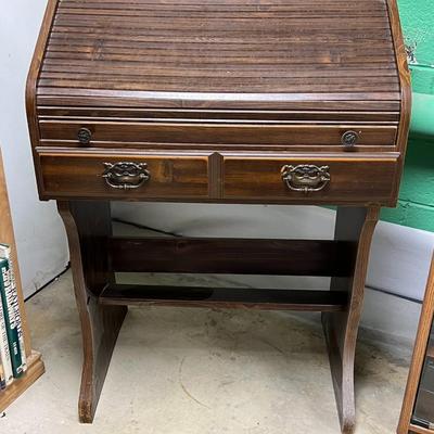 Small Roll Top Desk WITH Contents