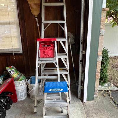 3 Werner Ladders- tallest is 9 feet