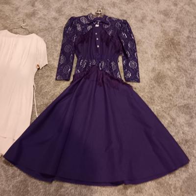 LADIES PURPLE WESTERN DRESS AND GIRLS BETSY'S THINGS DRESS