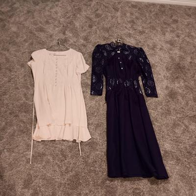 LADIES PURPLE WESTERN DRESS AND GIRLS BETSY'S THINGS DRESS