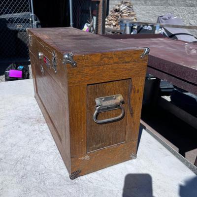 Vintage Craftsman Wood Machinists Tool Box