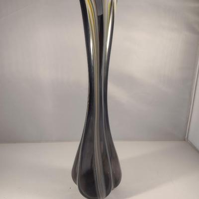 Striped Art Glass Vase (#1)