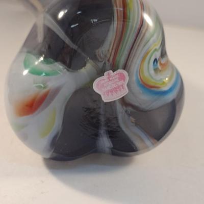 Striped Art Glass Vase (#1)