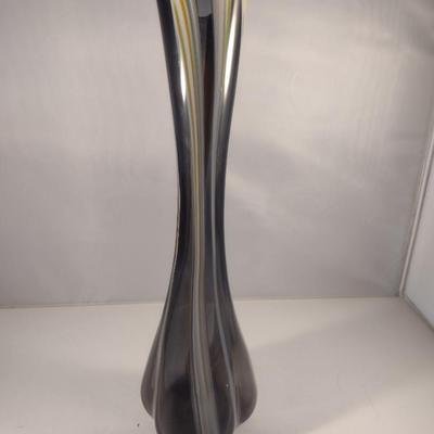 Striped Art Glass Vase (#1)