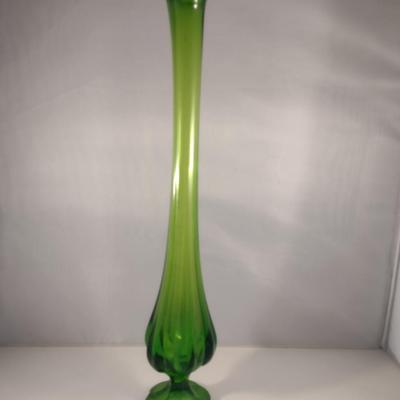Footed Art Glass Vase (#2)