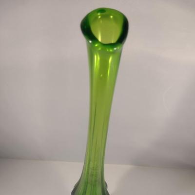 Footed Art Glass Vase (#2)