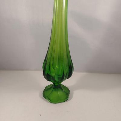Footed Art Glass Vase (#2)