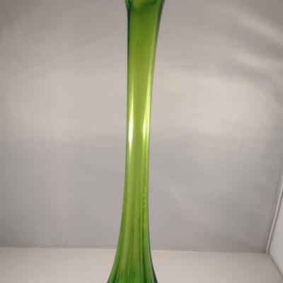 Footed Art Glass Vase (#2)