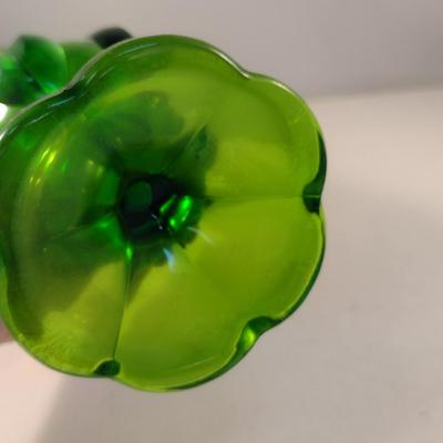 Footed Art Glass Vase (#2)