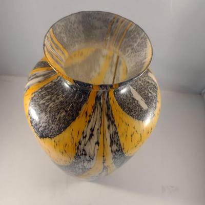 Striped Glass Vase (#3)
