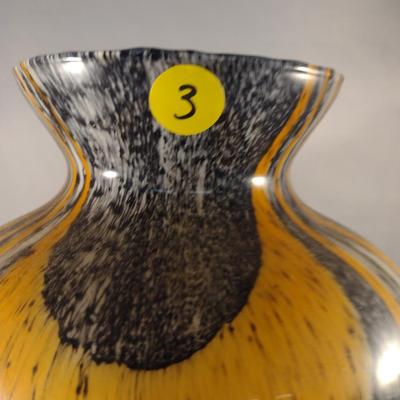 Striped Glass Vase (#3)
