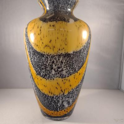 Striped Glass Vase (#3)