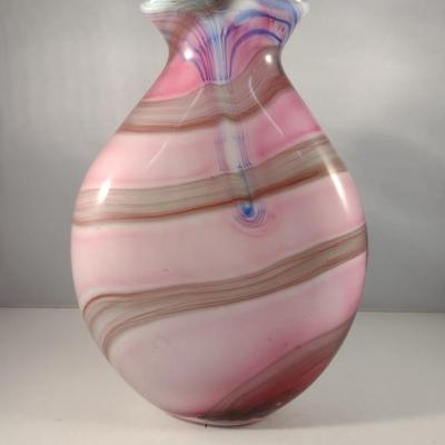 Colorful Art Glass Vase (#4)