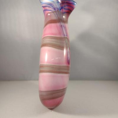 Colorful Art Glass Vase (#4)