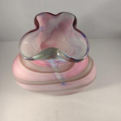 Colorful Art Glass Vase (#4)