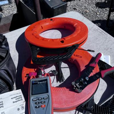 Electrical Bag with Wire Puller, Parts, Etc. 