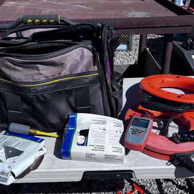 Electrical Bag with Wire Puller, Parts, Etc. 