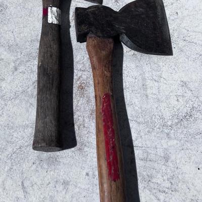 2 Broad Head Axes 