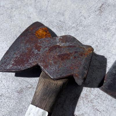 2 Broad Head Axes 